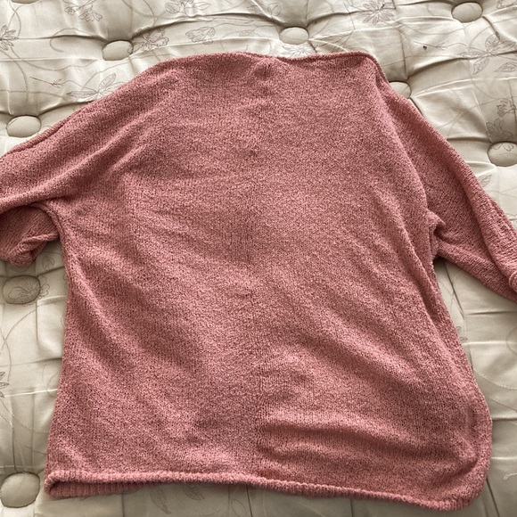 Pink quarter sleeved knit cardigan size M/L - Picture 3 of 3